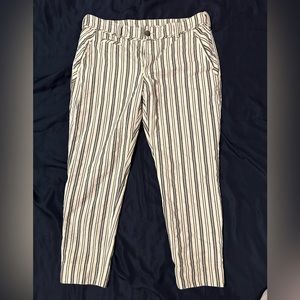 Free People Striped Linen Pants